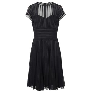 JS Collections Black Sheer Mesh Fit & Flare Cocktail Dress Whimsigoth Festival 6